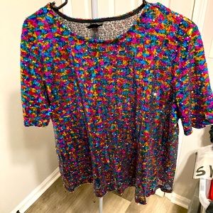 Sequin multi colored top.